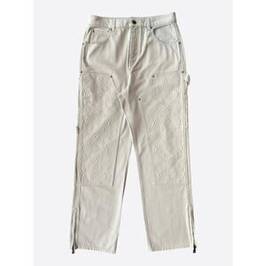 Louis Vuitton Beige Monogram Carpenter Pants